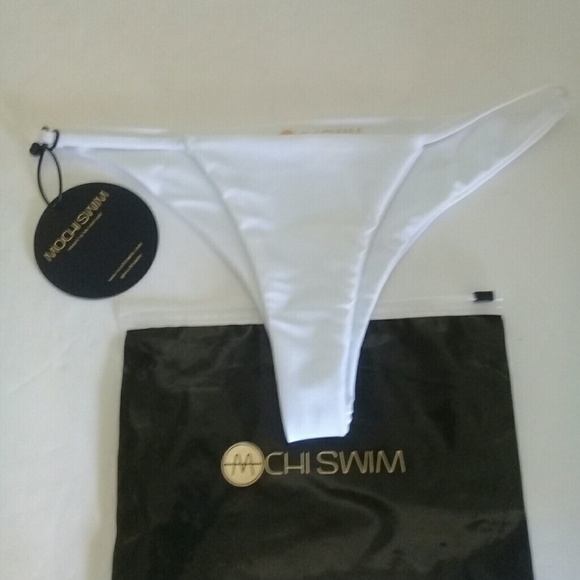Mochi Swimsuit white Bathing Bikini BOTTOMS Bella - Picture 6 of 7